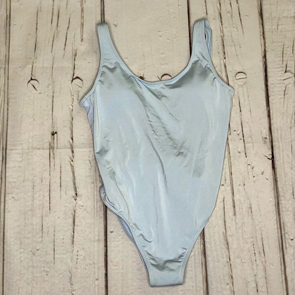 NEVER WORN Baby blue body suit/ swim suit! NWT